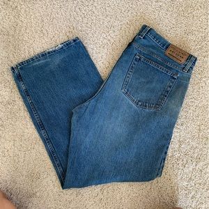 Arizona Relaxed Fit Mid Wash Blue Jeans 100% Cotton 40 x 32in Dad Mom Denim
